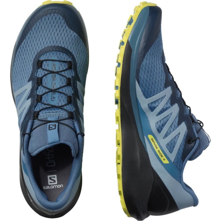 Tenis Para Trail Running Salomon Sense Ride 4 Hombre Azules | MX AJDU951